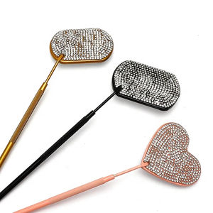 Premium Stainless Steel Single-Sided Cosmetic Eyelash Extension <b>Mirror</b> Personalized Wall Mounted Gold-Plated Salon Tool Lash - Product Image 4