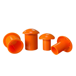 Capuchons de sécurité industriels en plastique pour barres d'armature 16-32 mm, style champignon, durables, anti-moisissures, approuvés OSHA, CEVRIM PLASTIK, garantie 1 an - Product Image 1