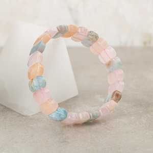 Bracciale Heliodor (Helidor) in pietra naturale con taglio largo - Product Image 4