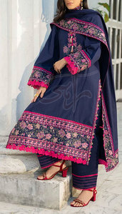 Trajes Formales para Mujer, Color Personalizado 2025, Sin Costuras, Alta Calidad, Colección de Invierno Khaddar, Nuevo Modelo Más Vendido - Product Image 2
