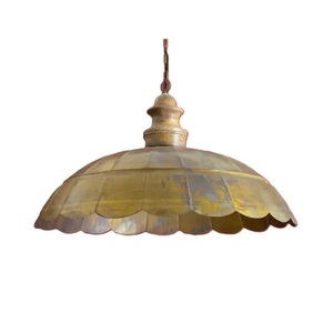 Ensemble de trois lampes suspendues en cuivre avec bois et chrome de différentes tailles pour bureau à domicile couleur de forme de taille personnalisée - Product Image 2