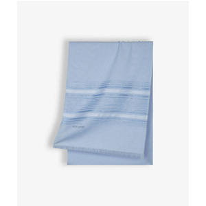 Luxury 100% <b>Silk</b> Designer Printed Scarf-Blue Leopard & Dot Pattern 70x200cm - Product Image 1