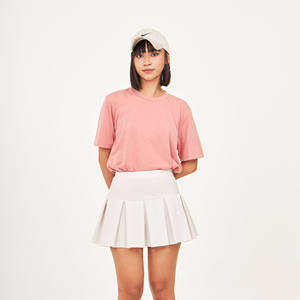 Camisetas Unisex informales ajustadas de secado rápido antiarrugas de Color melocotón para mujer, tela básica transpirable de brezo, uso diario, nuevo - Product Image 2