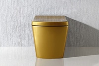 WC intelligent de luxe Golden S350 avec jet d'eau, à poser au sol, à évacuation verticale, monobloc sans réservoir
