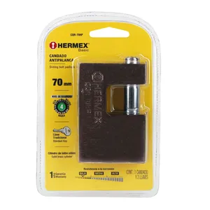 HERMEX BASIC 70mm Anti-leva ferro lucchetto scatola 3 unità - Product Image 3