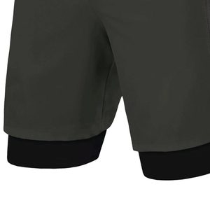 Short de course en polyester léger pour hommes, haut tendance, couleur unie, short d'entraînement décontracté, fermeture à la taille élastique, teint uni - Product Image 6