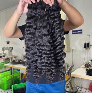 Genius Weft Bundle Cambodgien Wavy Vietnamien 100% Vrais Cheveux Humains Bruts DOUBLE Dessinés par la manufacture Cloudyhaircollection - Product Image 4