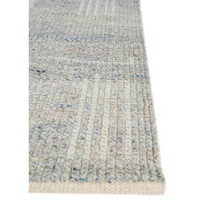 Alfombra de Lana Tejida a Mano Manifest, Gris y Negra, con Patrón Geométrico y Abstracto, para Entrada del Hogar, Rectangular, 9x12, Modelo Skwl-373 - Product Image 4