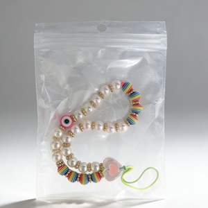 Pulsera de Cuentas Y2K con Diseño de Ojo Turco Arcoíris y Estrella LOVE, Correa para Teléfono Móvil de 30cm - Product Image 2