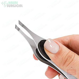 Pince à sourcils en caoutchouc avec poignées pour les doigts prix de gros pince à épiler pour les sourcils outils de manucure CE ISO approuvé - Product Image 5