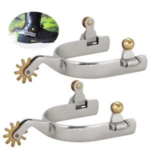 Espuelas de Carreras de Caballos españolas de acero inoxidable antideslizantes duraderas personalizadas de fabricante profesional para jinetes de caballos occidentales - Product Image 1