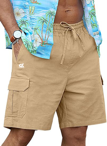 Men's High Street Fitness Shorts New Style Solid <b>Canvas</b> <b>Plain</b> Dyed Lightweight Quick Dry 100% Cotton - Product Image 4