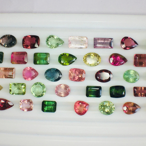 Alta calidad 58-Pcs Natural Multi turmalina piedra preciosa AAA Lustre pulido perfecto IGI certificado muy precio - Product Image 5