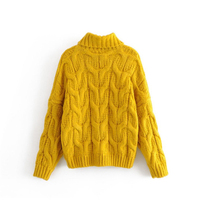 Nouveaux pulls d'hiver en spandex/polyester personnalisés avec logo pour femmes, décontractés, col rond, manches longues, couleur unie