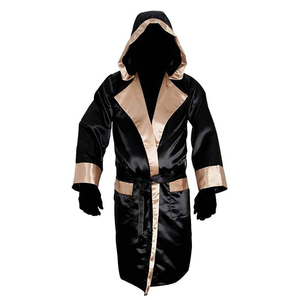 Robe de boxe en polyester pour adultes, best-seller, avec logo personnalisé sur la capuche, parfaite pour les costumes de jeu - Product Image 1