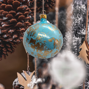 Adorno Moderno de Cristal en Forma de Bola Redonda AZ OVERSEAS AZ # 6800 Adornos Creativos Colgantes para Decoración del Árbol de Navidad - Product Image 6