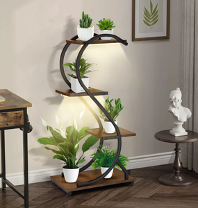 Home Craft Exports Hot Sales High Quality <b>Plant</b> <b>Stands</b> Home Decoration 5 <b>Tier</b> Steel Metal Flower Display <b>Stand</b> wholesale Price - Product Image 1