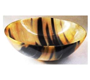 Cuerno de búfalo natural Rústico Moderno Oval Formas redondas Cuerno Plato de afeitar Hecho EN LA India - Product Image 4