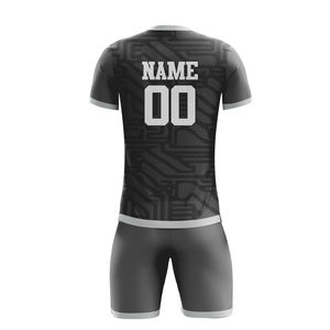 Customized Soccer Football Uniform Set with Solid Print Design Custom Names <b>Numbers</b> Breathable Quick Dry Short Sleeve <b>for</b> Autumn - Product Image 2