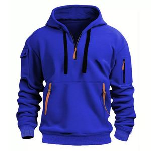 Sudadera con capucha de algodón 100% de alta calidad para hombre, diseño de bolsillo transpirable de secado rápido Premium ecológico personalizable para el invierno - Product Image 6