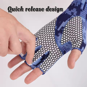 Manchon de Cyclisme Anti-UV Sans Doigts à Compression Longue, Protection Solaire Légère et Respirante 100% Polyester pour le Sport - Vente Flash - Product Image 4