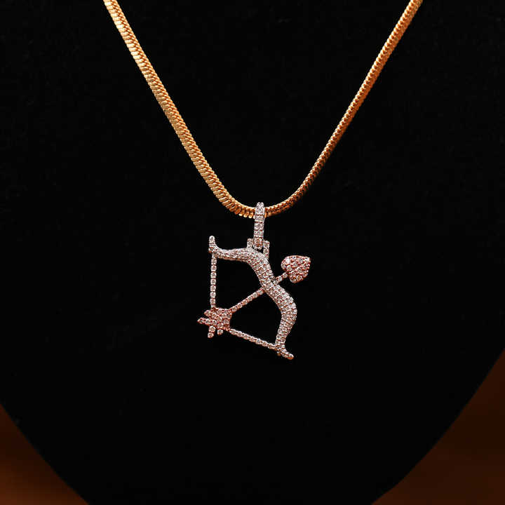 Bow & Arrow Shaped Customized 925 Sterling Silver Moissanite Diamond Pendant Full Iced Out Custom Luxurious Pendant For Men
