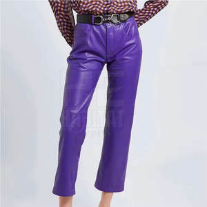 Nouveauté Pantalon en cuir pour femme Design tendance Cuir véritable de haute qualité Ajustement parfait pour un usage quotidien - Product Image 2