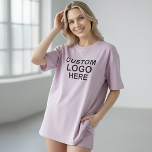 Camisetas Extra Grandes para Mujer con Tu Diseño de Impresión y Marca con Tu Logotipo, Hechas en Estambul, Turquía - Product Image 1