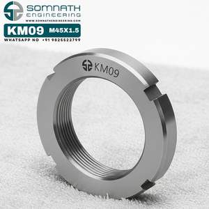 Tuercas de bloqueo KM09 de alta calidad M45X1.5 Tuerca de bloqueo de eje de rodamiento métrico de precisión para montaje seguro de acero inoxidable - Product Image 6