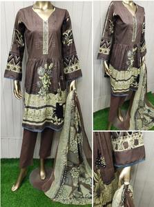 สุภาพสตรีขายส่งreadymade kameez shalwarออกแบบสนามหญ้าreadymade Shalwar Kameezชุดปักสนามหญ้าreadymadeปากีสถานชุด - Product Image 4