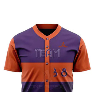 Customized Logo <b>Light</b> Weight Baseball Uniform Oversized Cheap Price Baseball Uniform For Unisex - Product Image 3