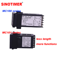 Contrôleur de boîtier court de haute précision MC101 régulateur de température PID 48x48mm 12/24VDC & 100-240VAC entrée K/E/J/Pt100, relais SSR +