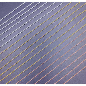 Cadena de Eslabones Ovalados Planos de 1.25 mm, Chapada en Oro, Plata y Oro Rosa, Cadena de Cobre para Joyería, Suministros para la Fabricación de Joyas, Tamaño 8 mm - Product Image 1