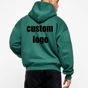 Sudadera con capucha de gran tamaño antiretráctil de alta calidad Unisex, logotipo personalizado, técnica de peso pesado de invierno bordada, forro polar de algodón 100% para hombres - Product Image 5