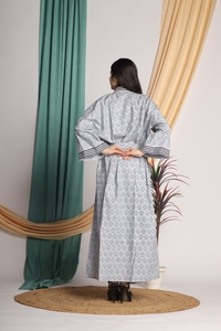 Kimono de baño de calidad premium de lujo para mujer, bata de baño 6XL con tirantes finos, Kantha Premium, trabajo hecho a mano, tela vintage, venta de playa - Product Image 5