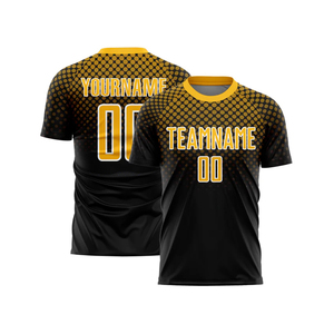 Camiseta de Fútbol Personalizada, 100% Poliéster, Ropa Deportiva Transpirable de Alta Calidad, Impresión de Logotipo Personalizado, Nombre del Equipo - Product Image 1