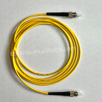 ST/UPC kabel Patch serat multifungsi, 3.0mm DX 2M OM1 62.5/125 μm Jumper serat optik dupleks untuk jaringan LAN pusat Data 2M