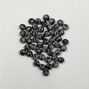 Obsidiana Natural en Forma de Copo de Nieve de 4mm-10mm, Cabujón Redondo Plano, Piedra Preciosa Hecha a Mano, Venta al por Mayor, Proveedor de Piedras de Obsidiana - Product Image 2