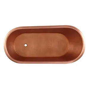 Bañera Ovalada Clásica de Aluminio Hecha a Mano con Diseño Ecológico para Baños Elegantes - Product Image 3