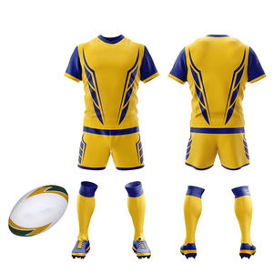 Rugby Teamwear Kits Custom Jerseys and <b>Shorts</b> OEM Sportswear Manufacturer Wholesale Durable Quick Dry Professional Apparel - Product Image 1