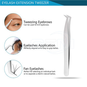 แหนบถอนขนตาแบบกำหนดเองแหนบสแตนเลสสไตล์ที่เป็นเอกลักษณ์ - Product Image 4