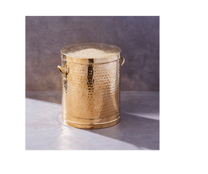 Boîte métallique en laiton antique pour café, thé, sucre, épices pour la maison ou la cuisine - Product Image 4