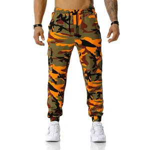 Pantalon cargo décontracté pour hommes Hiver Écologique Léger Fitness Training Joggers Taille élastique Multi-poches Cordon de serrage - Product Image 4
