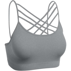 Soutien-gorge de sport dos nu sans couture pour femme, logo personnalisé, haut de fitness élastique, yoga, soutien-gorge de sport pour femme, nouveauté 2025 - Product Image 6