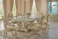 Ensemble de table à manger en teck de luxe personnalisé, style victorien traditionnel, détachable, durable, qualité supérieure, nouvelle arrivée, intérieur/extérieur