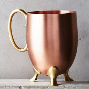 Antique Copper Luxury High Grade Copper Large Mug <b>Measuring</b> Milk Water Uses Unique Barware Beer Mug Cocktail Mug With Handle - Product Image 5