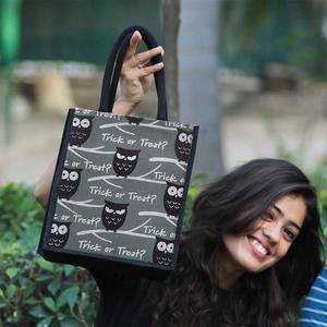 Bolsas de yute Tamaño mediano Buena calidad Hecho a mano con asas de cuerda Compras Uso en comestibles Bolsas cómodas duraderas Proveedores de fábrica - Product Image 4