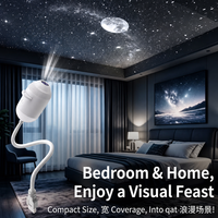Projecteur d'étoiles USB, lampe d'ambiance Voie lactée pour l'intérieur de la voiture, la chambre à coucher, projection au plafond, gadget