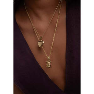 Colgante de Oro 'Cerca de mi Corazón', Dijes y Colgantes Finos - Product Image 3