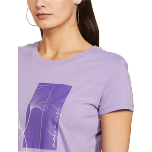 T-shirt pour femme à manches courtes et col rond, imprimé sur mesure, écologique, 2023, en spandex/coton, séchage rapide et respirant, fabriqué au Bangladesh - Product Image 6